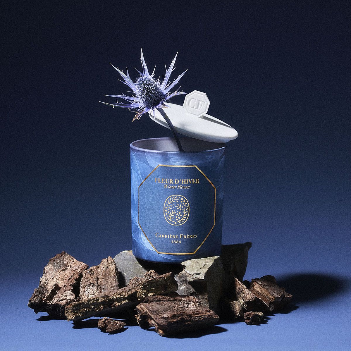 Carriere Freres - Winter Flower Candle