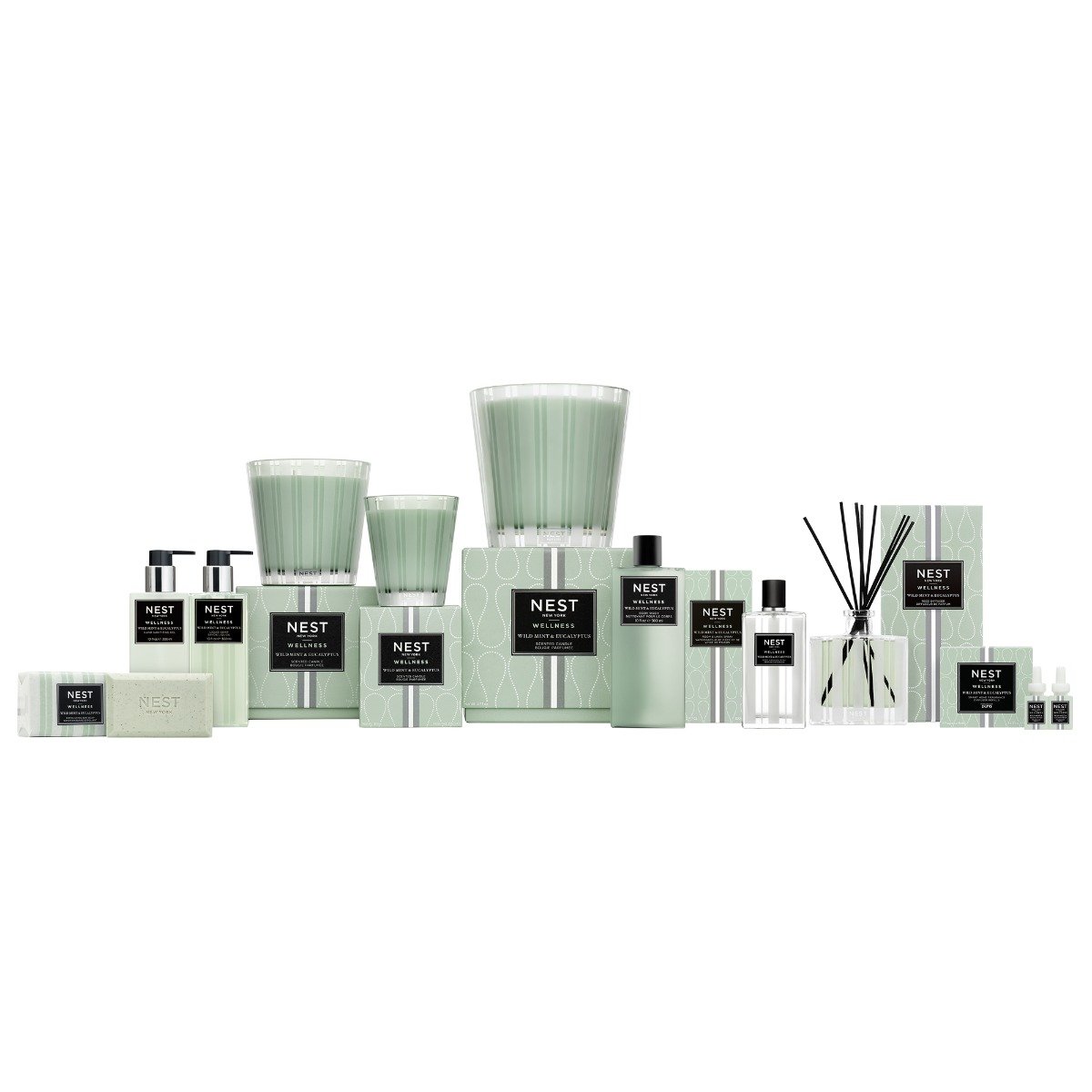 Nest - Wild Mint & Eucalyptus Tea and Candle Set