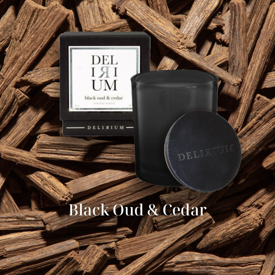 Delirium - Black Oud & Cedar Candle