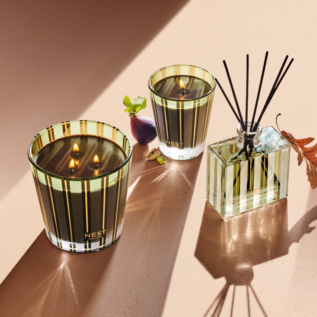 Nest - Pistachio & Wild Fig 3 Wick Candle
