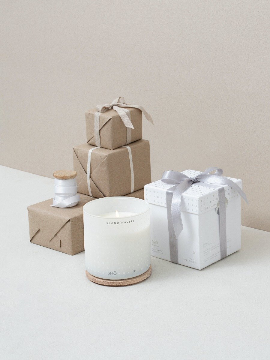 Skandinavisk - SNÖ (Snow) 2 Wick Candle 