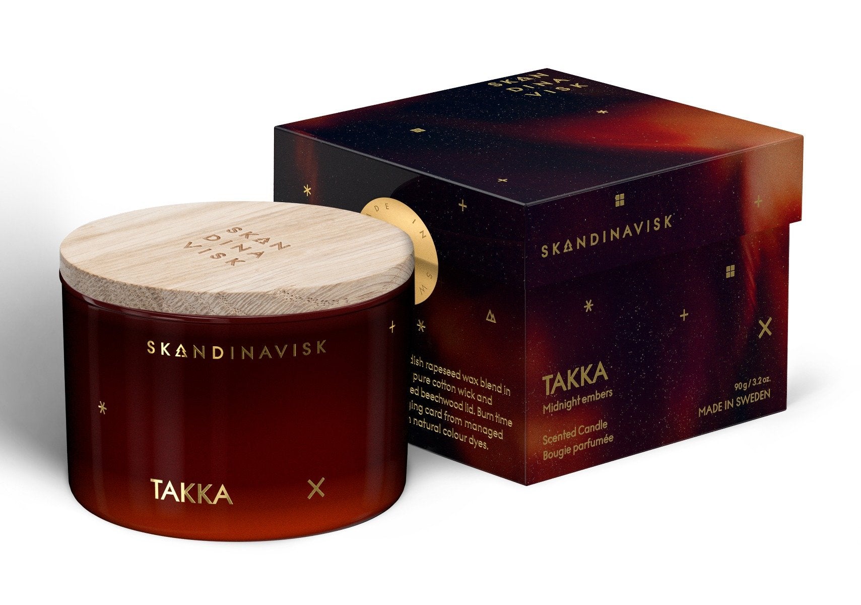 Skandinavisk - TAKKA (Midnight Embers) Small Candle 