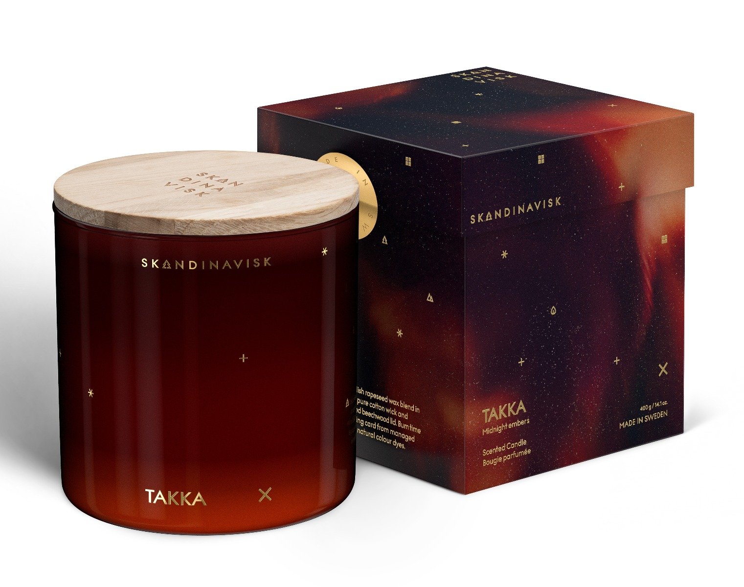 Skandinavisk - TAKKA (Midnight Embers) 2 Wick Candle 
