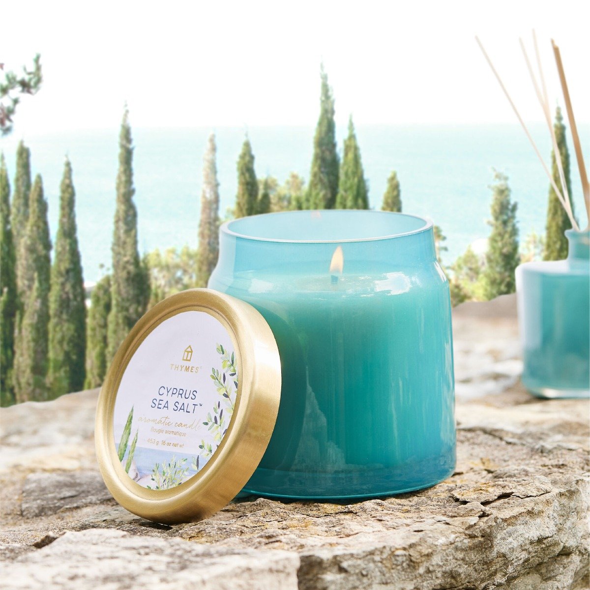 Thymes - Cyprus Sea Salt Statement Candle