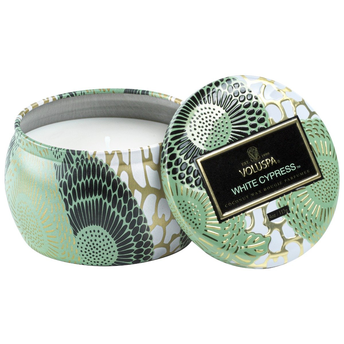 Voluspa - White Cypress Travel Tin Candle