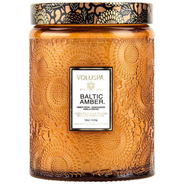 Voluspa - Baltic Amber Large Jar Candle luxury scented candle gift