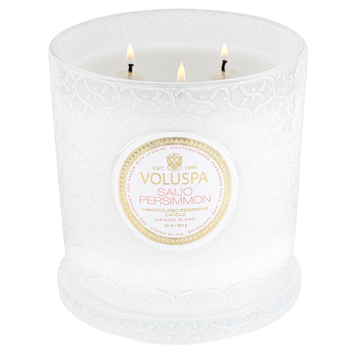 Voluspa - Saijo Persimmon Scented Luxe Candle | Candle Delirium