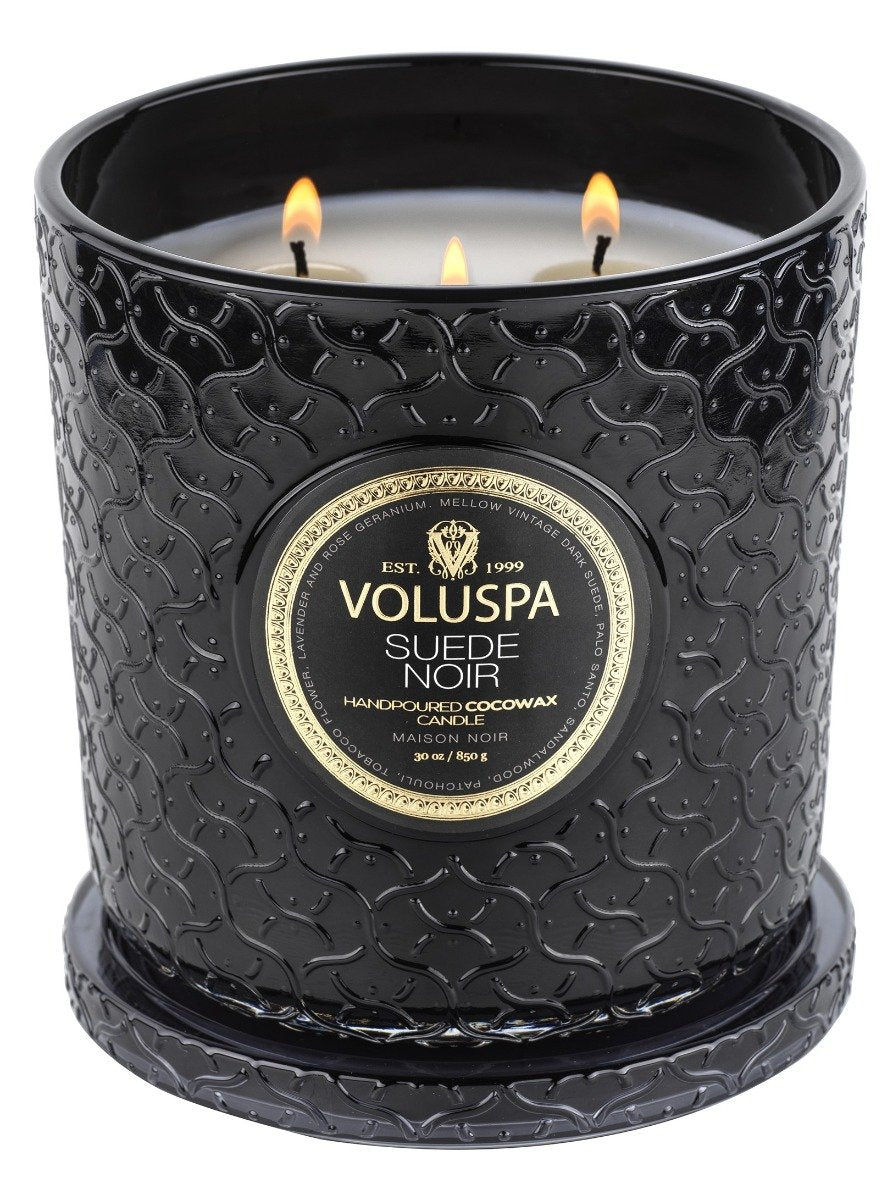 Voluspa - Suede Noir Luxe Candle