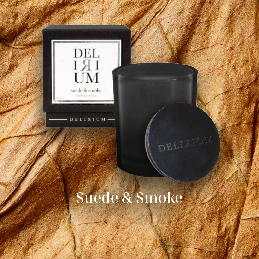 Delirium - Suede & Smoke Candle | Candle Delirium