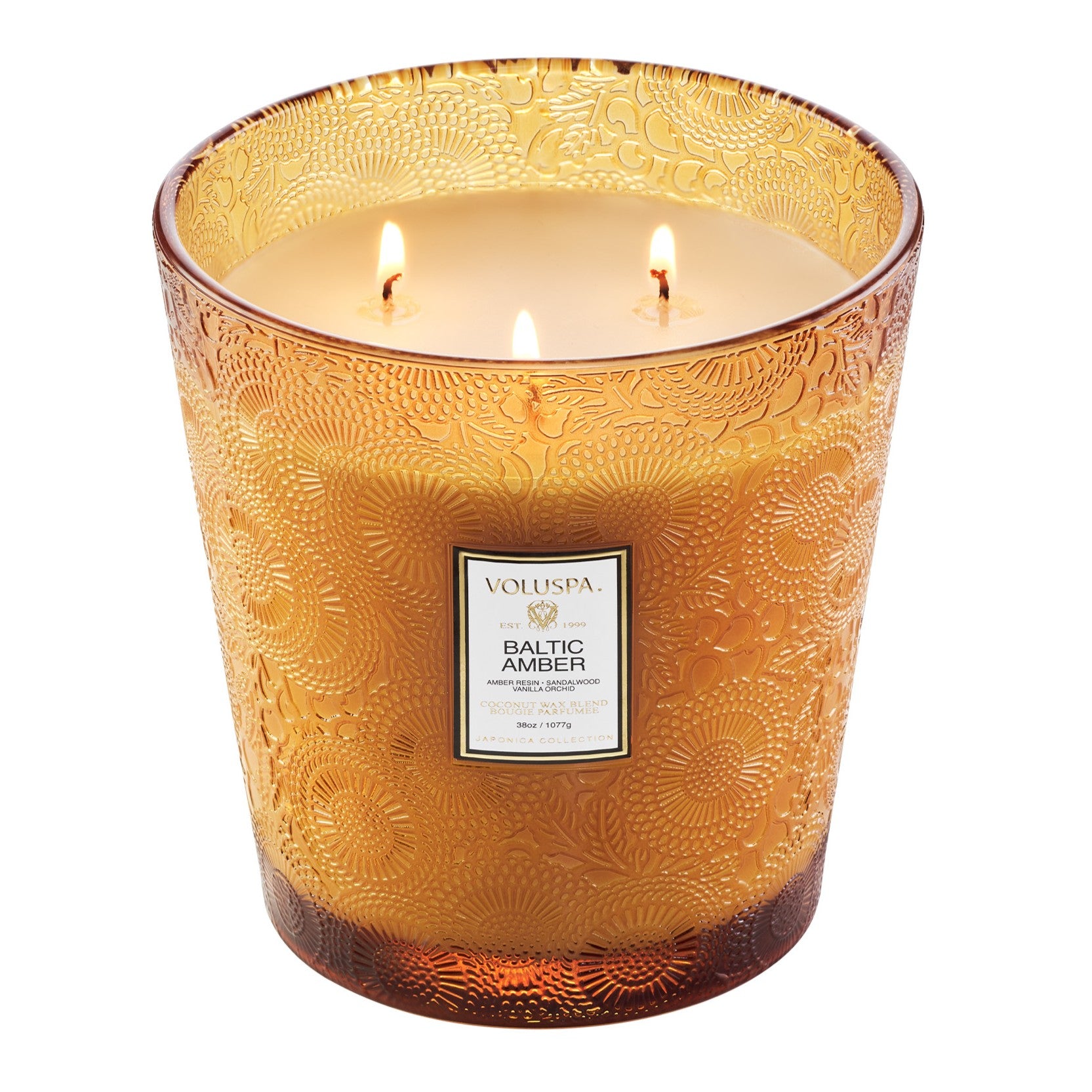 Voluspa - Baltic Amber 3 Wick Hearth Candle