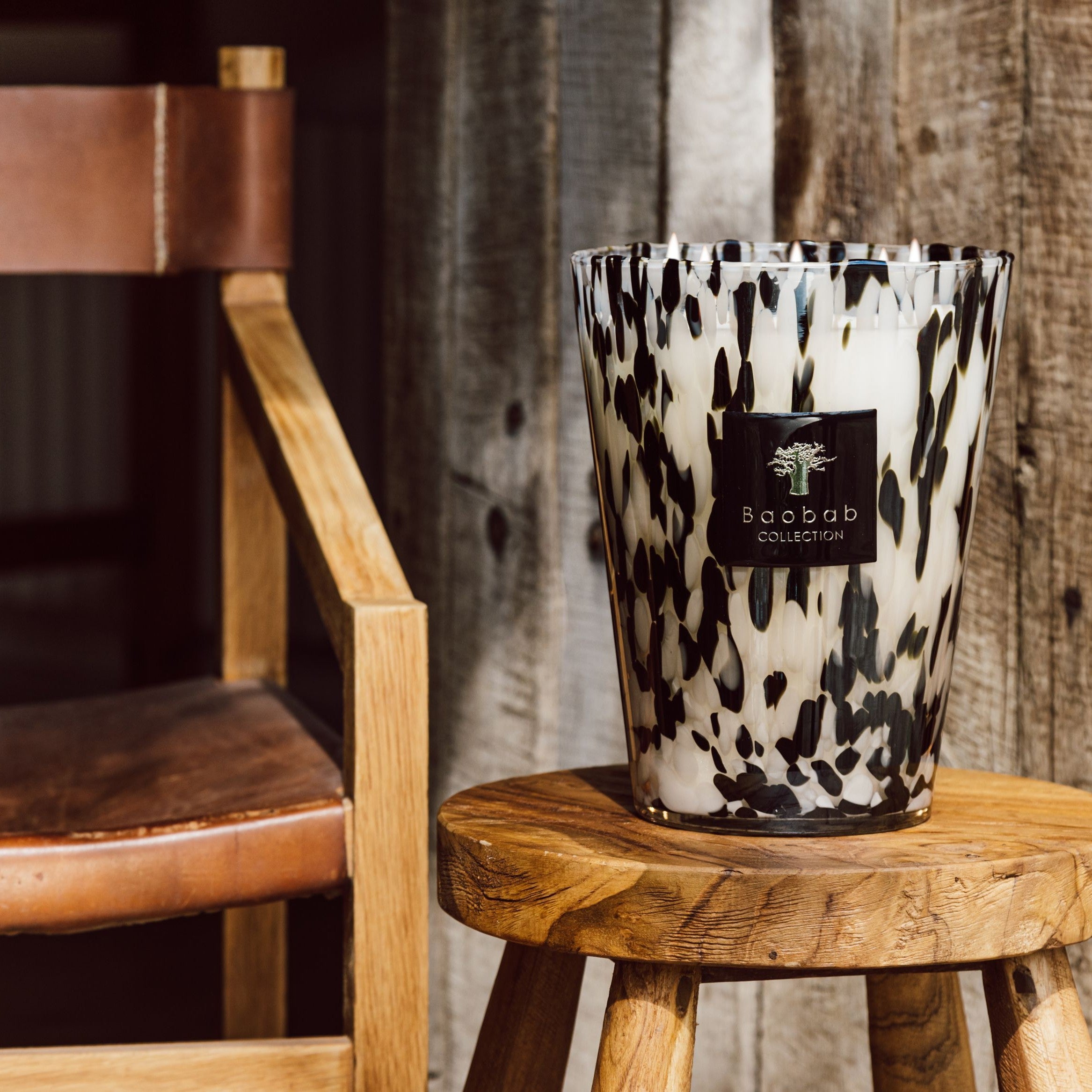 Baobab Collection - Black Pearls Max35 Monument Candle