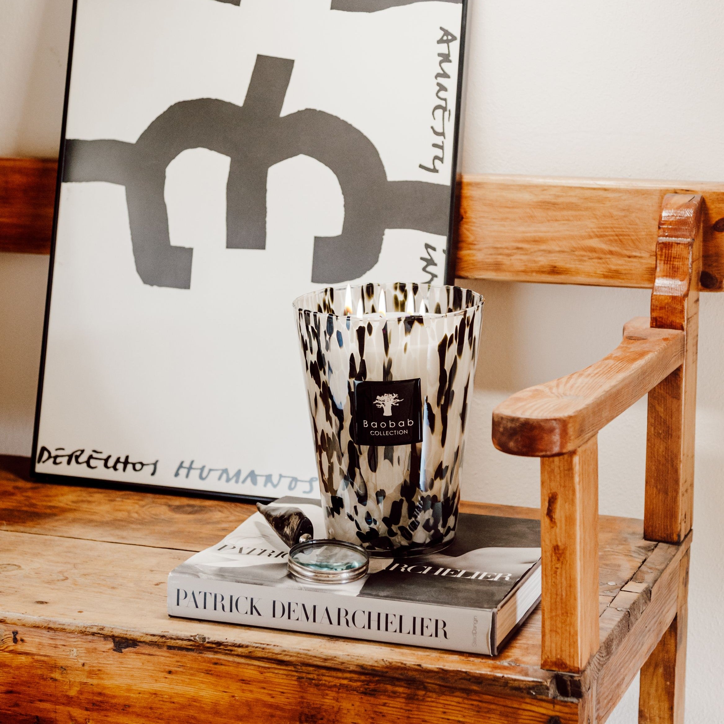 Baobab Collection - Black Pearls Max24 Grande Candle