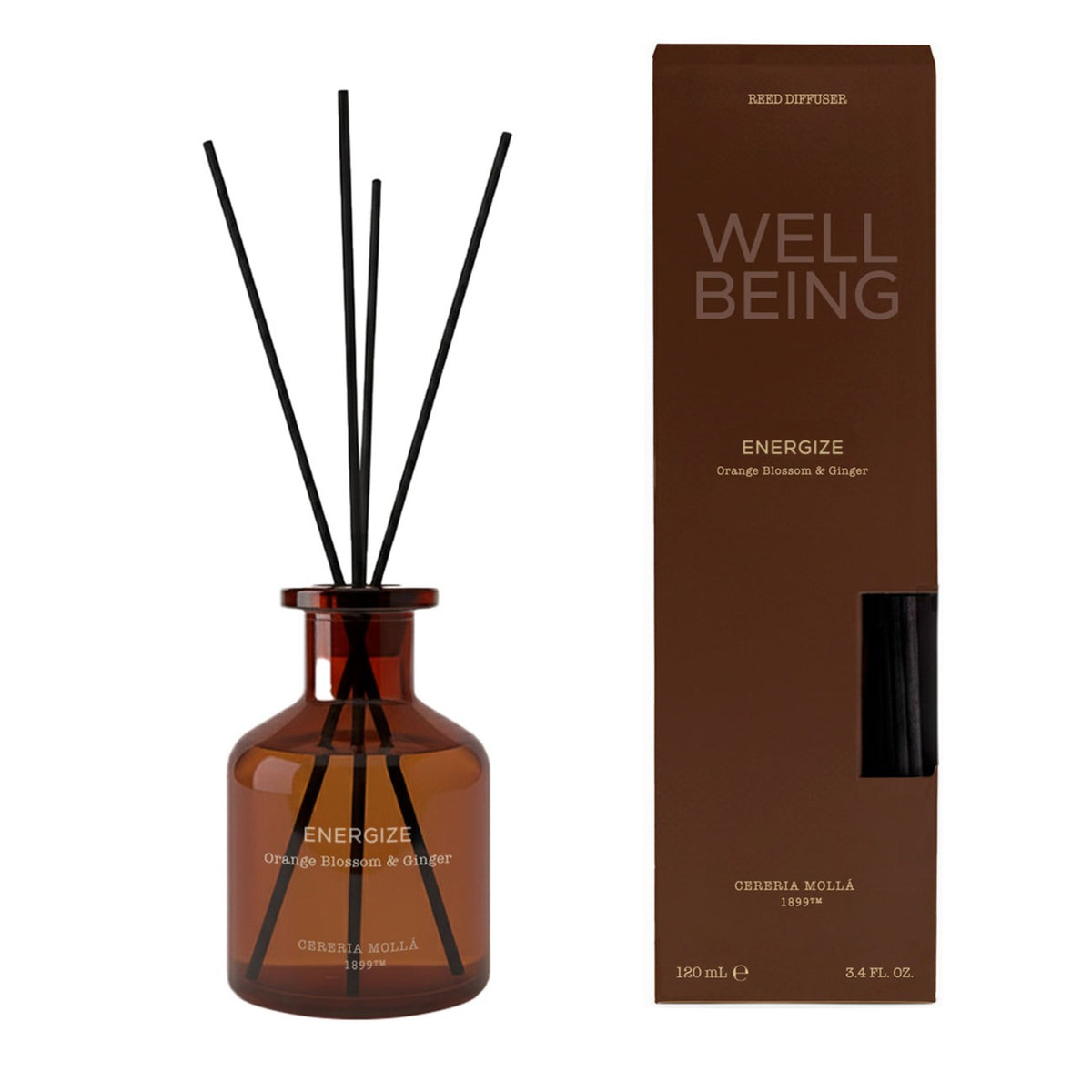 Cereria Molla - Energize (Orange Blossom & Ginger) Diffuser 120ml