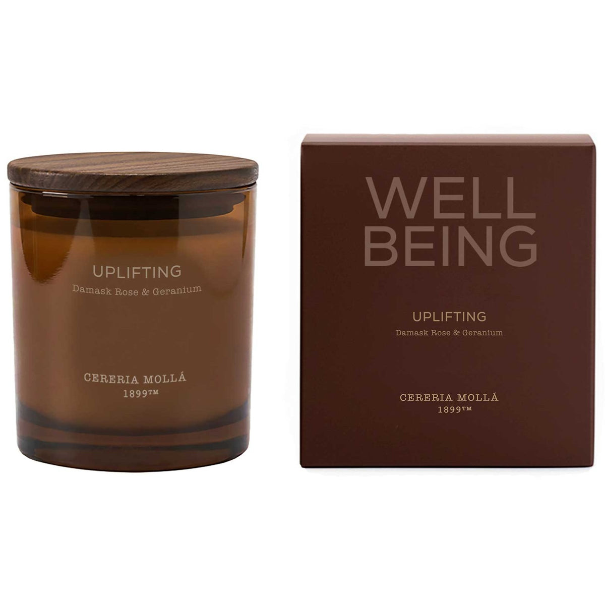 Cereria Molla - Uplifting (Damask Rose & Geranium) 2 Wick Candle