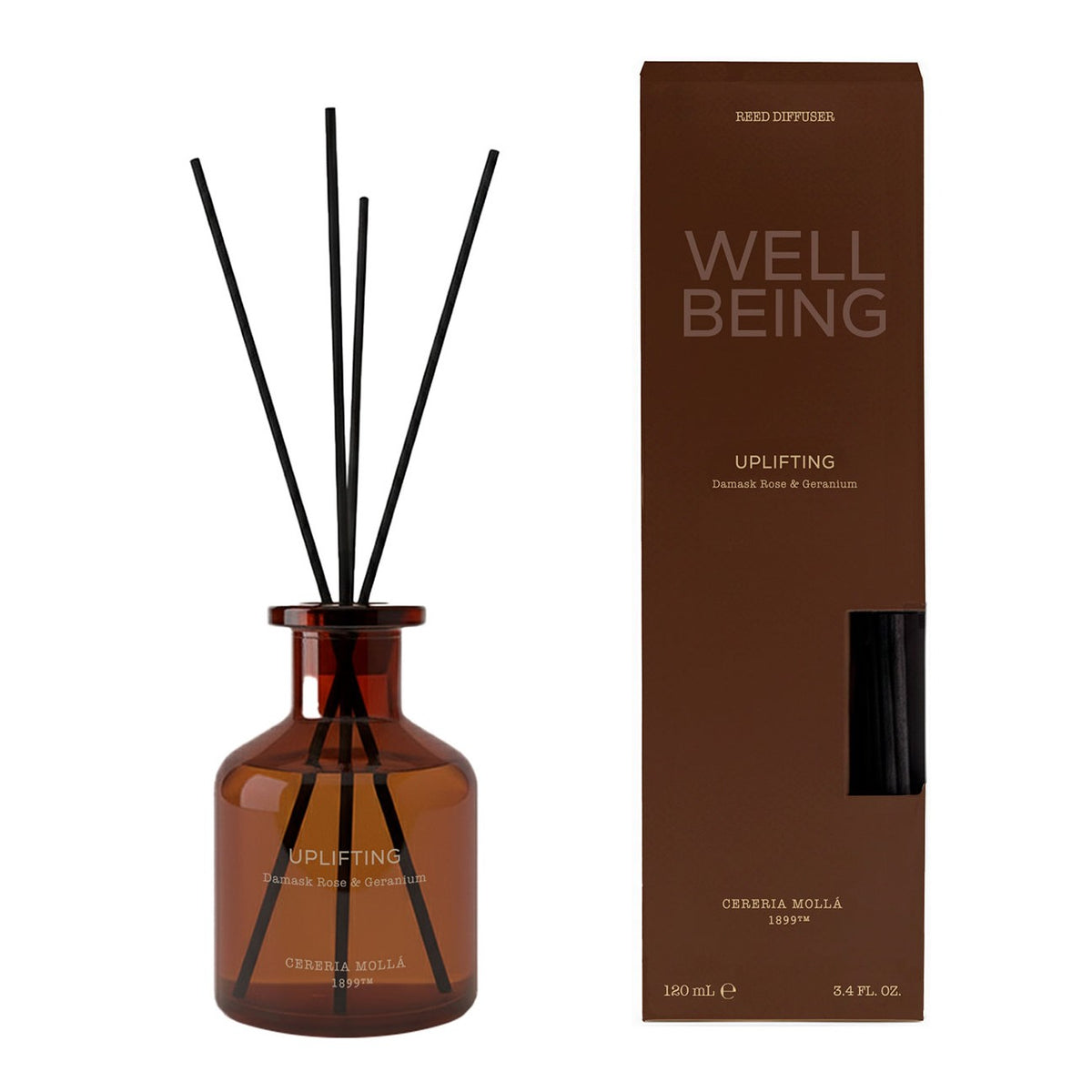 Cereria Molla - Uplifting (Damask Rose & Geranium) Diffuser 120ml