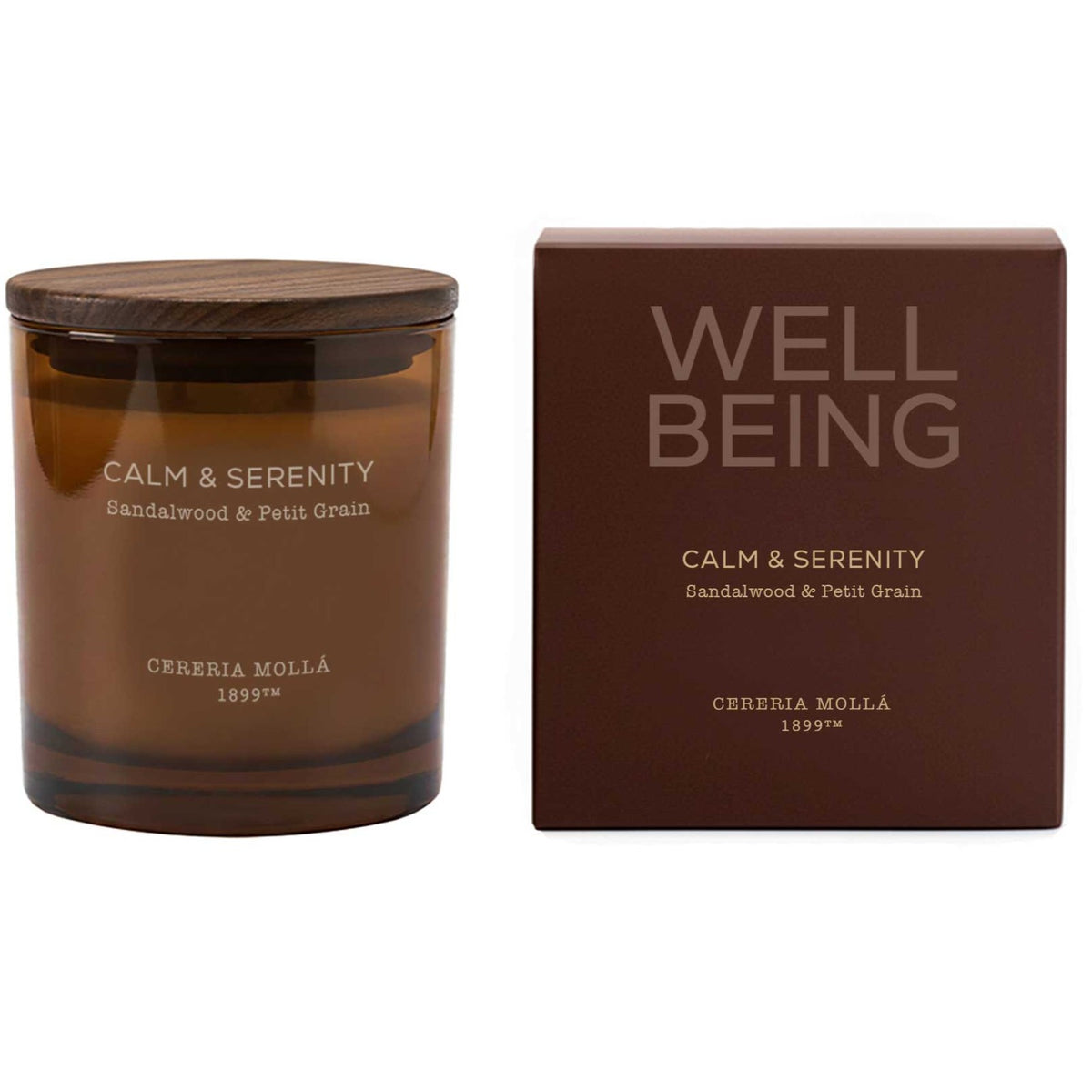 Cereria Molla - Calm & Serenity (Sandalwood & Petitgrain Lime) 2 Wick Candle