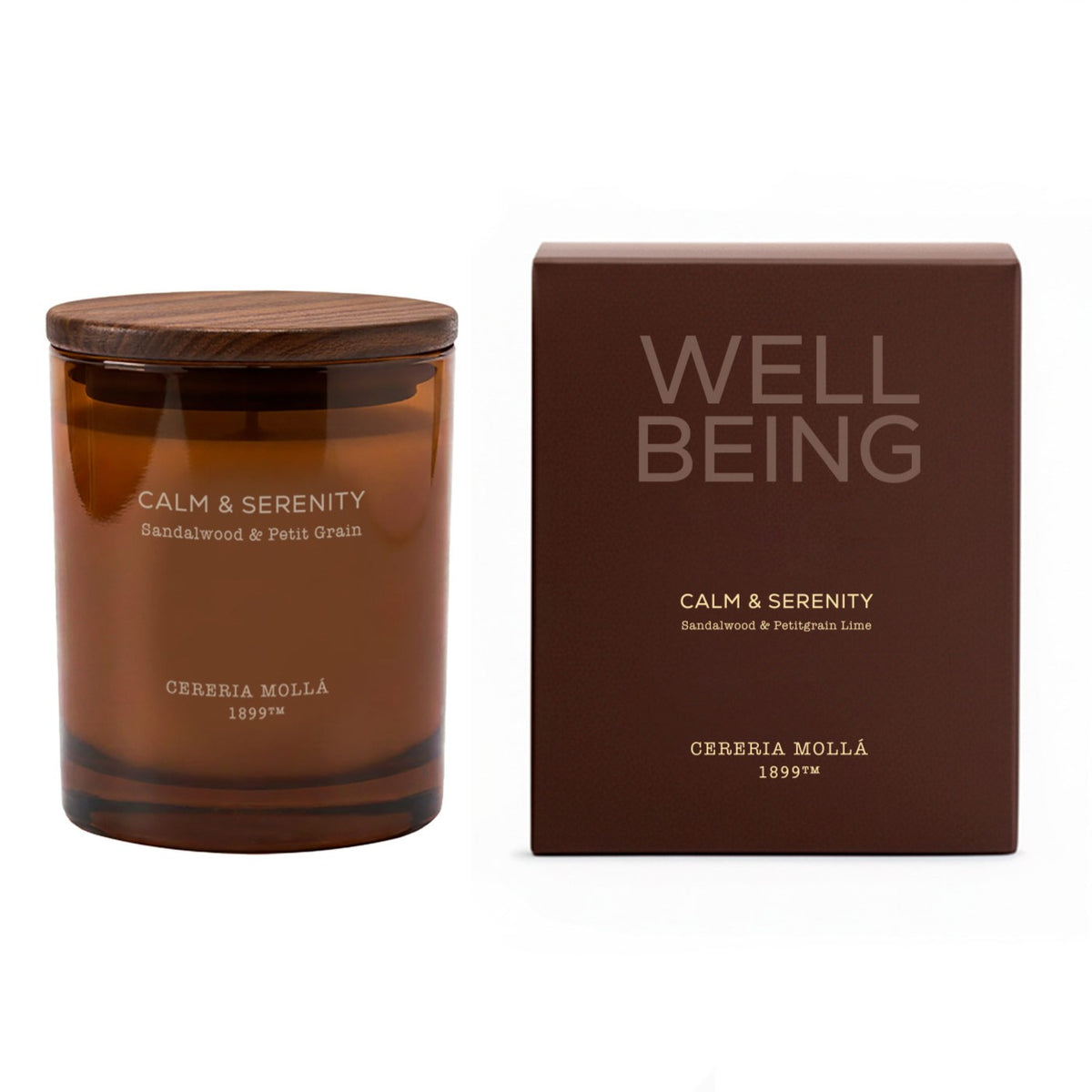 Cereria Molla - Calm & Serenity (Sandalwood & Petitgrain Lime) Candle