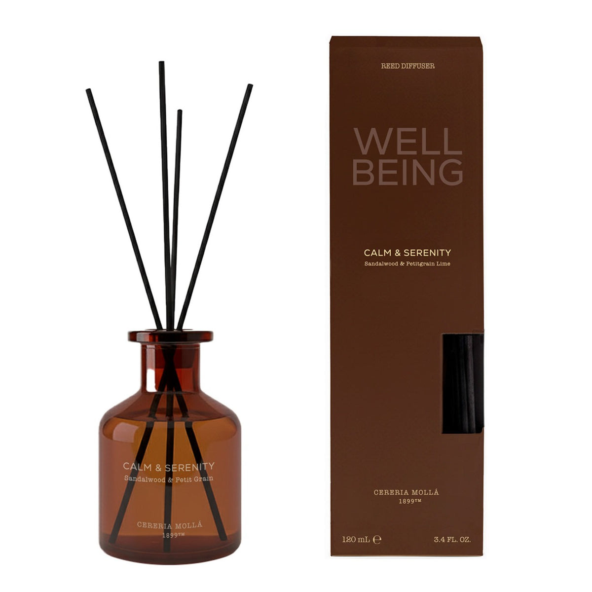 Cereria Molla - Calm & Serenity (Sandalwood & Petitgrain) Diffuser 120ml