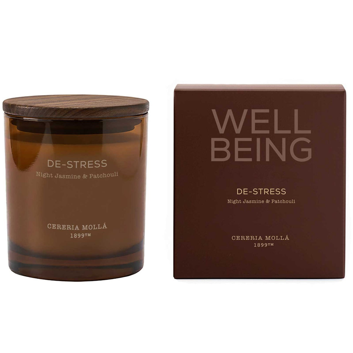 Cereria Molla - De-Stress (Night Jasmine & Patchouli) 2 Wick Candle