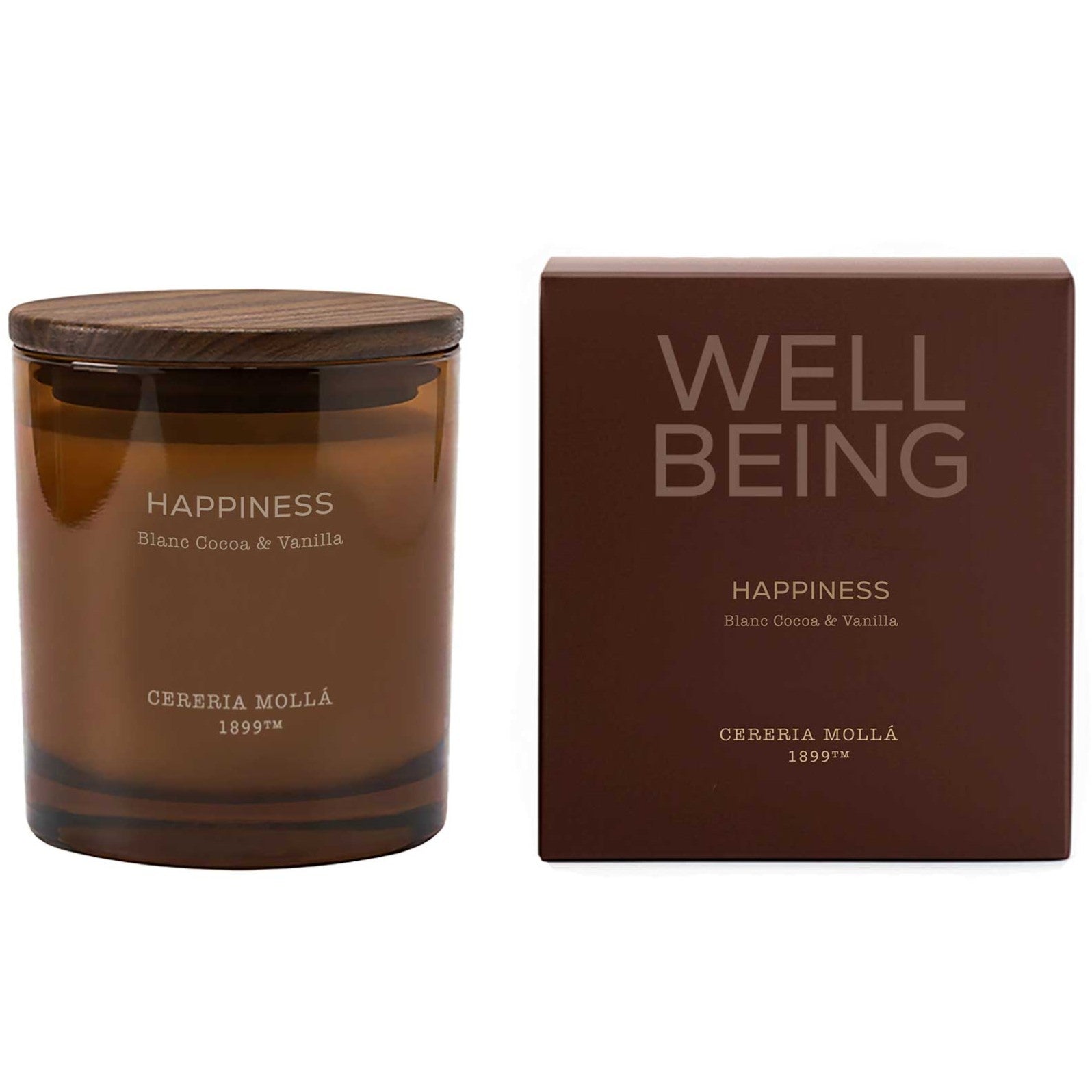 Cereria Molla - Happiness (Blanc Cocoa & Vanilla) 2 Wick Candle