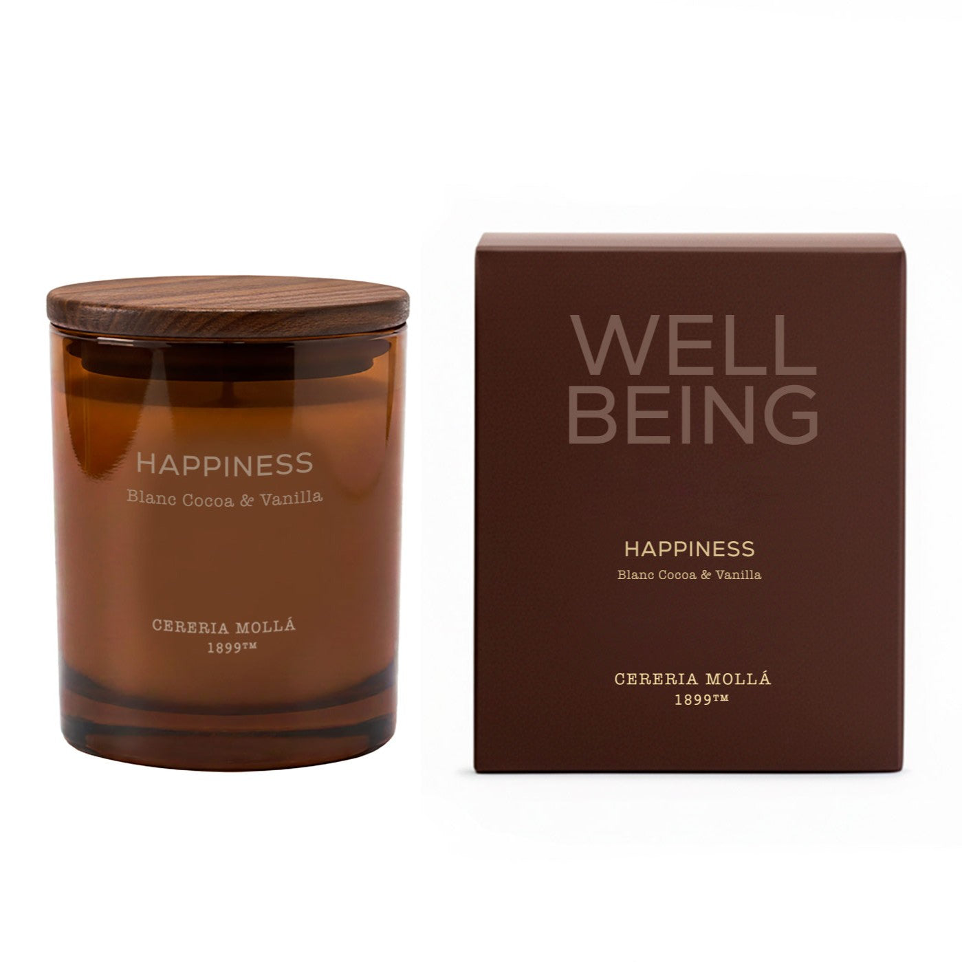 Cereria Molla - Happiness (Blanc Cocoa & Vanilla) 2 Wick Candle
