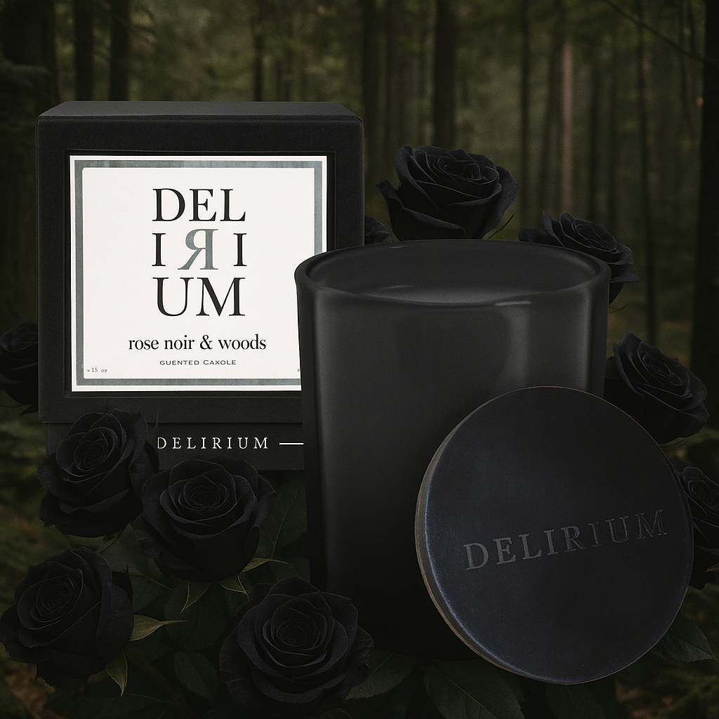 Delirium - Rose Noir & Woods Candle
