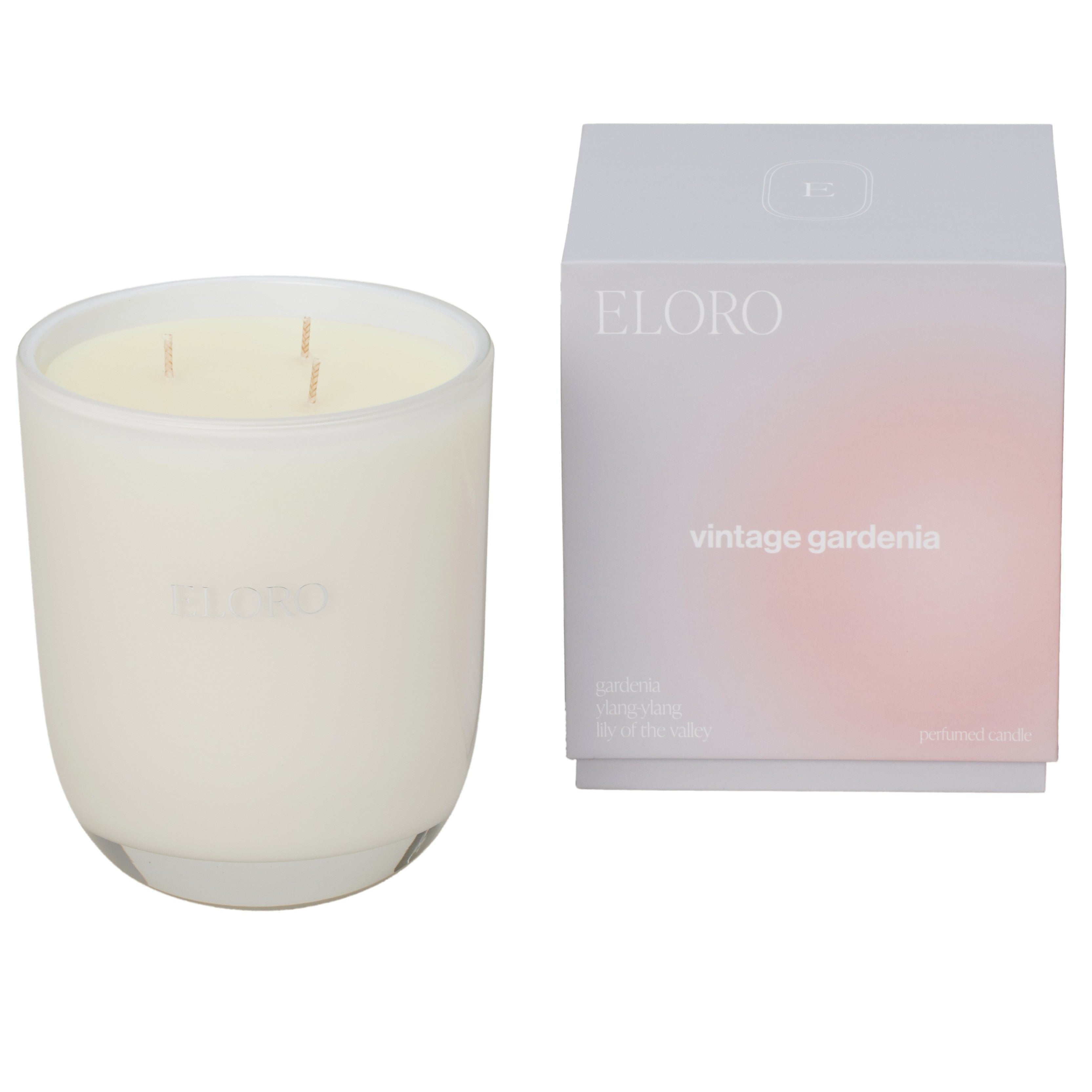 Eloro - Vintage Gardenia 3 Wick Candle