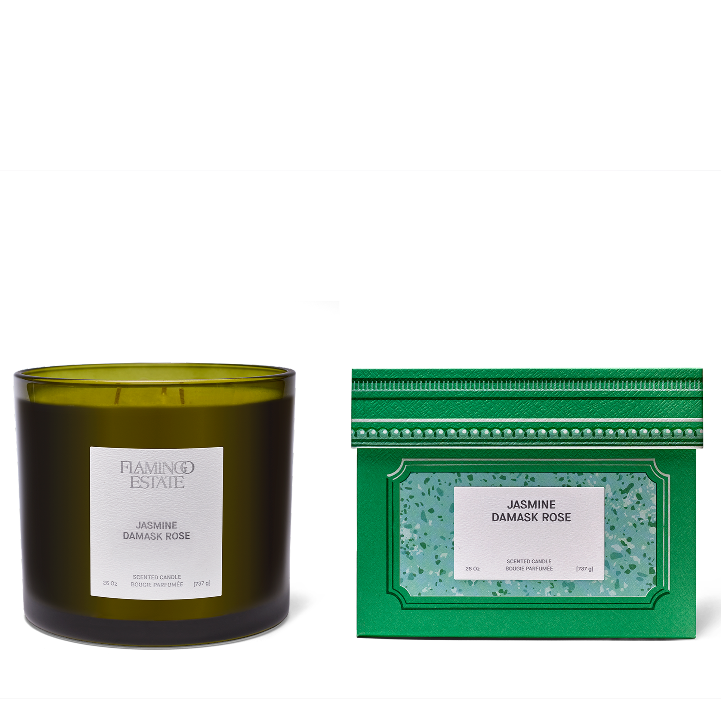 Flamingo Estate - Jasmine Damask Rose Candle XL Candle