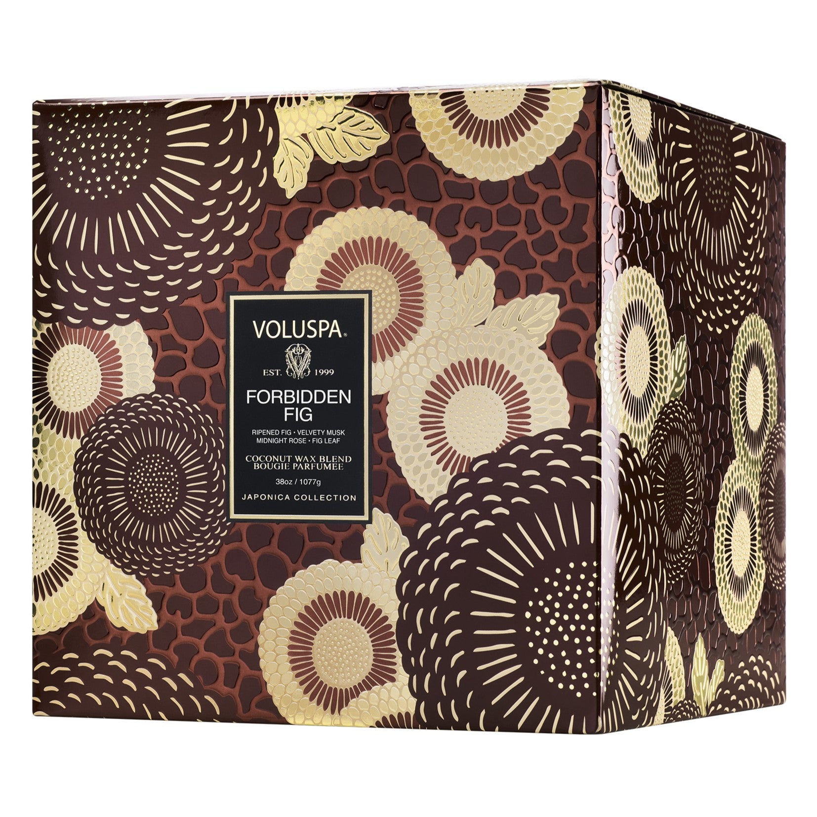 Voluspa - Forbidden Fig 3 Wick Hearth Candle
