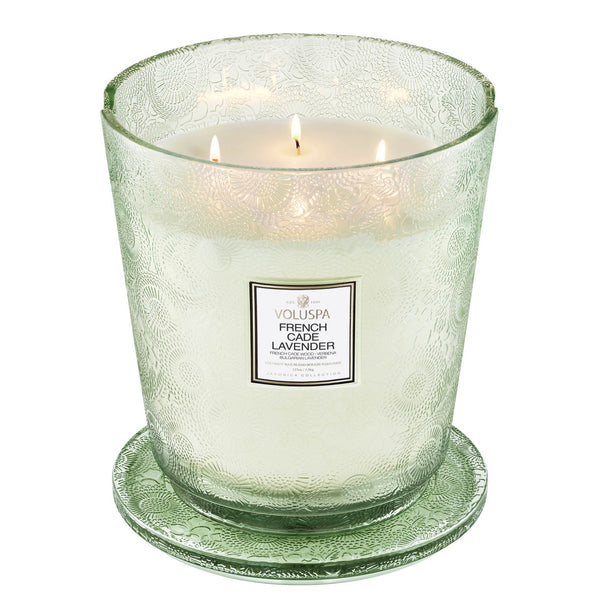 Voluspa - French Cade Wood & Lavender 5 Wick Hearth Candle