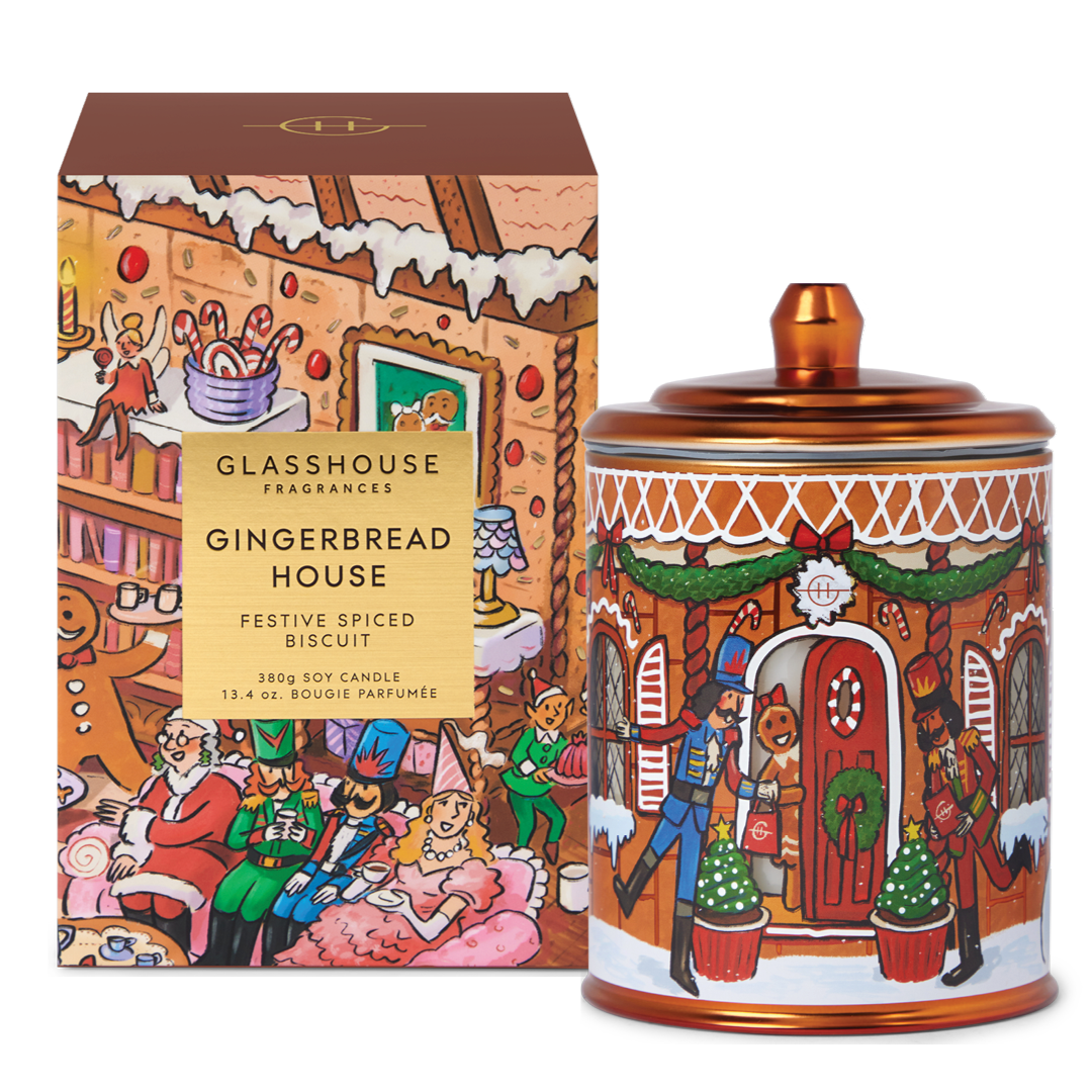 Glasshouse - Gingerbread House Candle