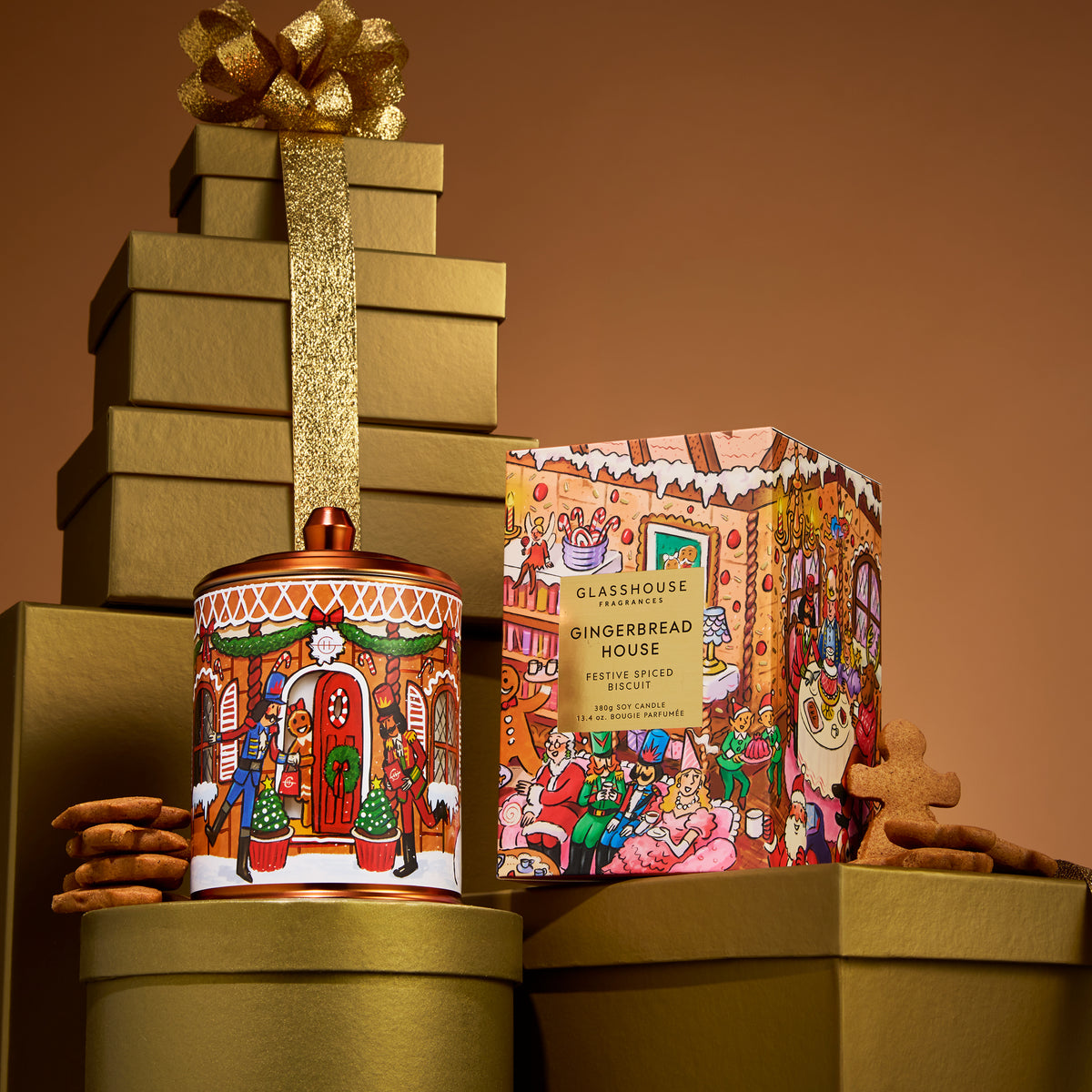 Glasshouse - Gingerbread House Candle