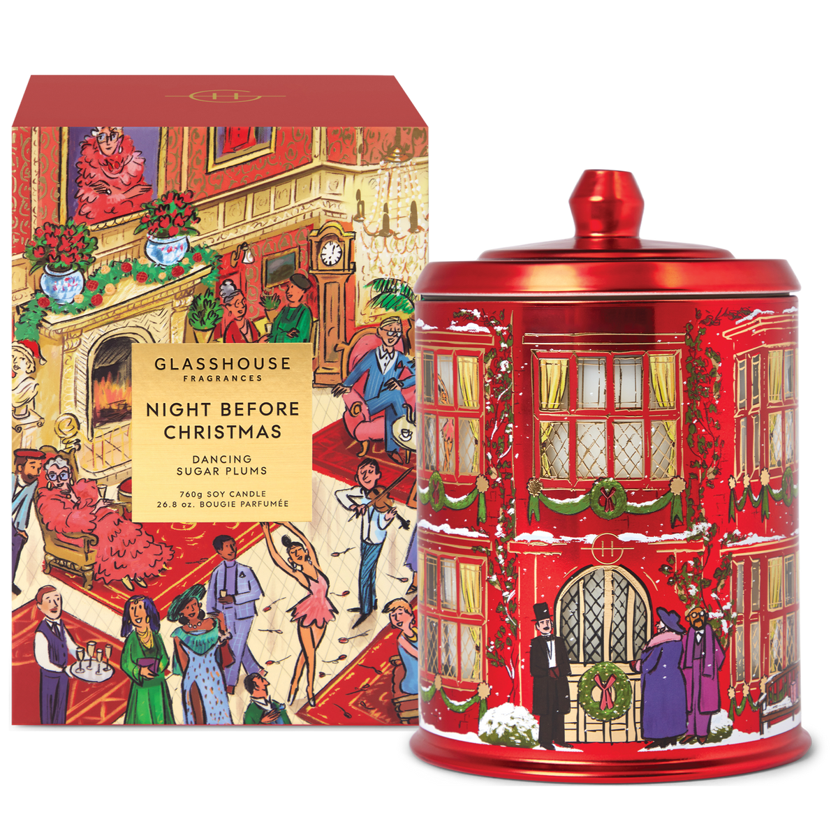 Glasshouse - Night Before Christmas Large Candle