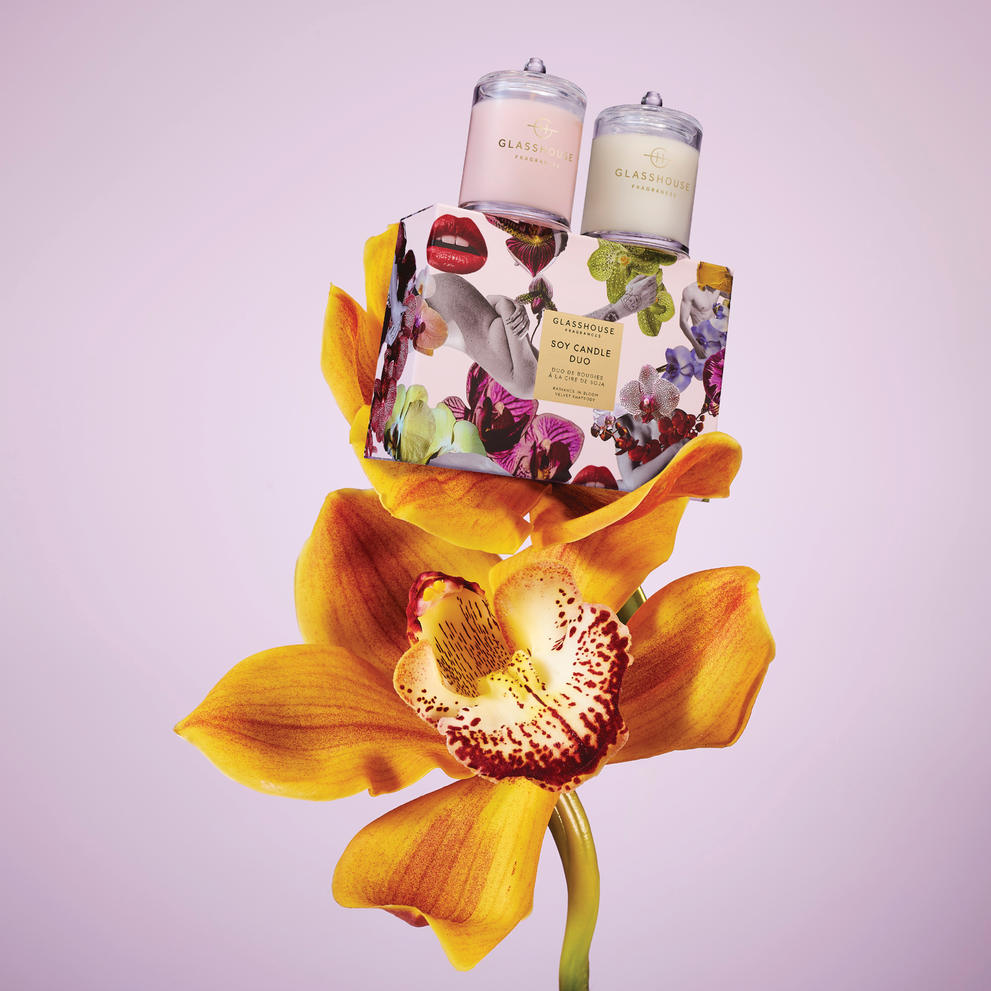 Glasshouse - Radiance in Bloom/Velvet Rhapsody Candle Duo