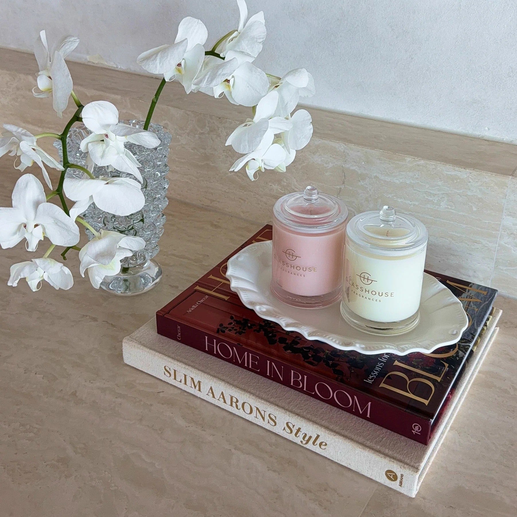Glasshouse - Radiance in Bloom/Velvet Rhapsody Candle Duo
