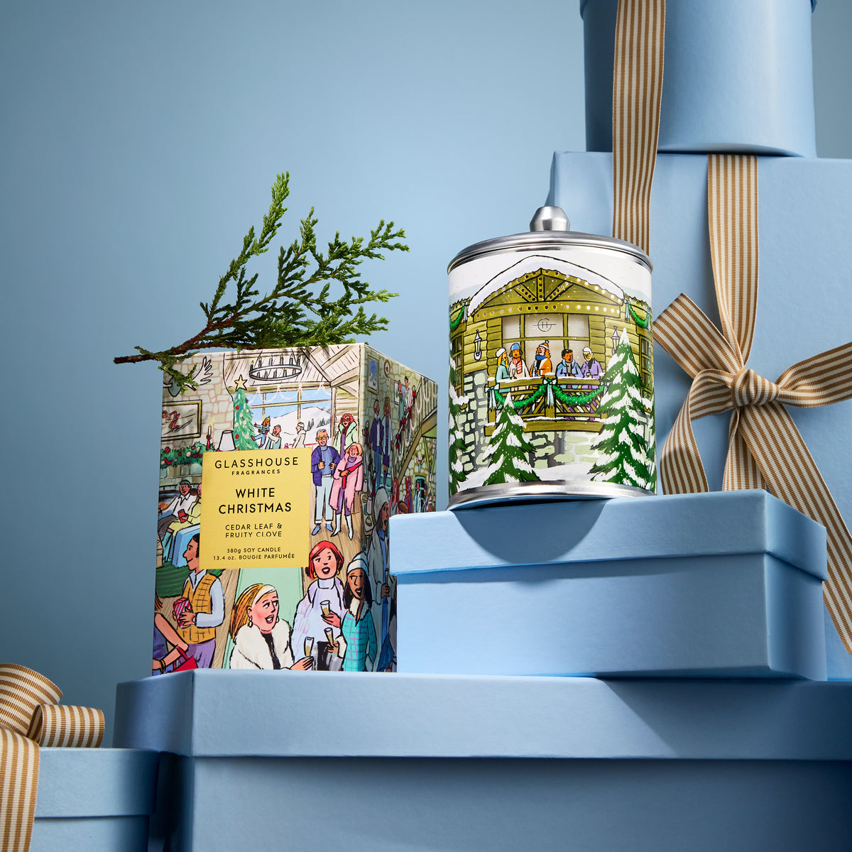 Glasshouse - White Christmas Candle