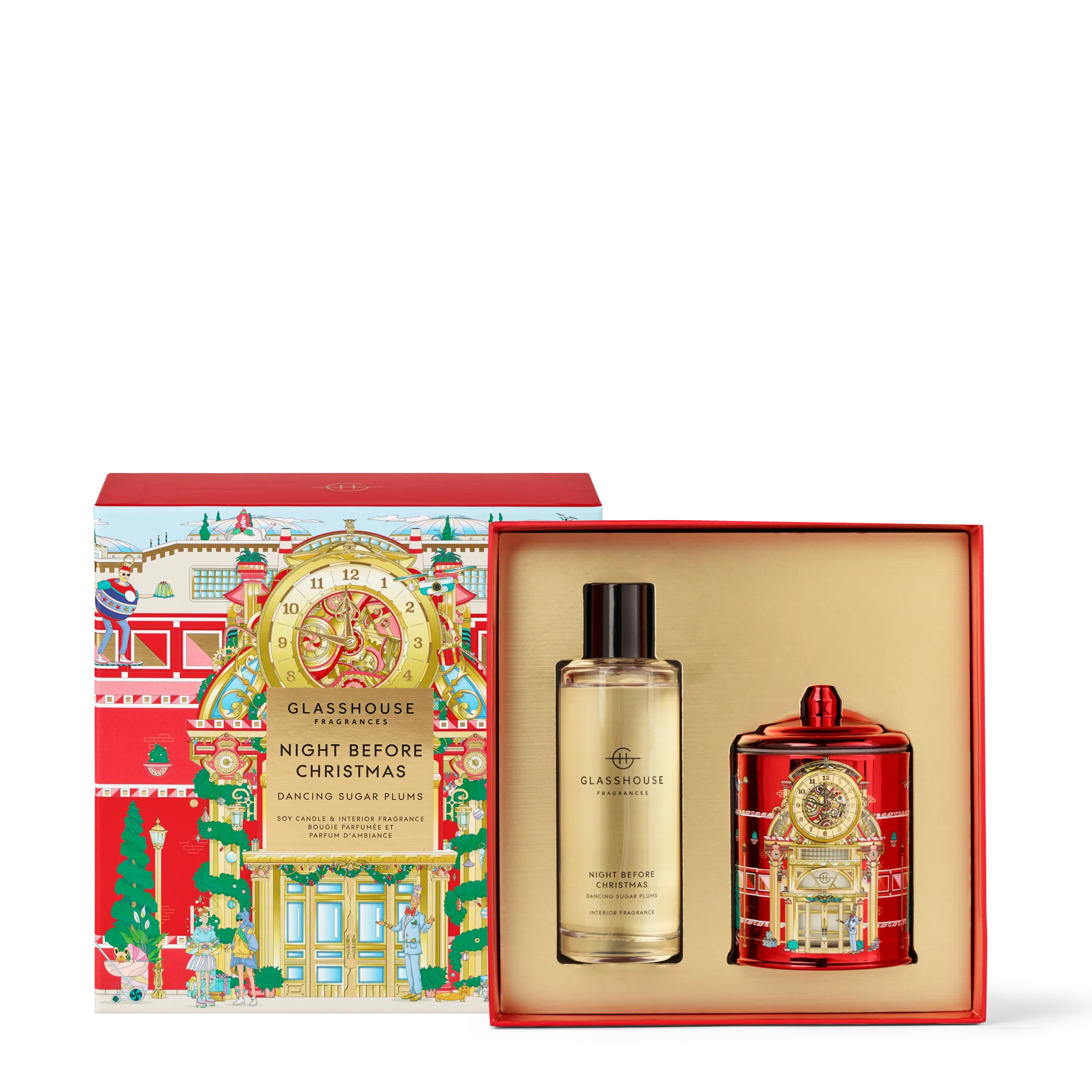 Glasshouse - Night Before Christmas Interior Fragrance & Candle Gift Set