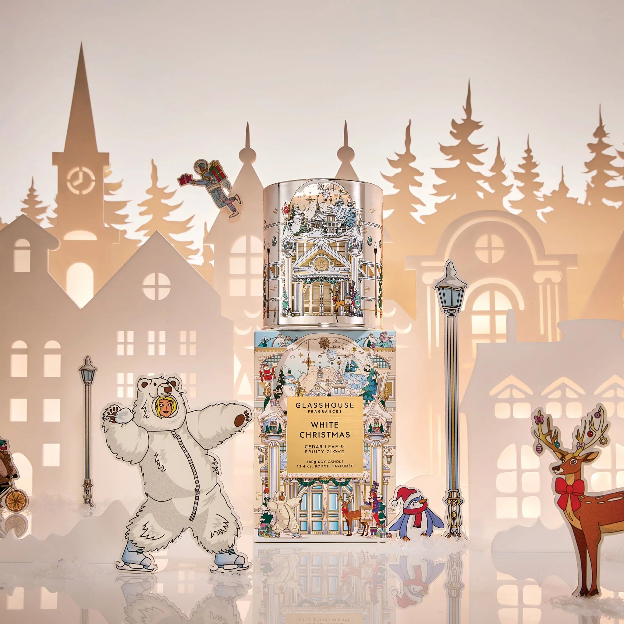 Glasshouse - White Christmas Candle