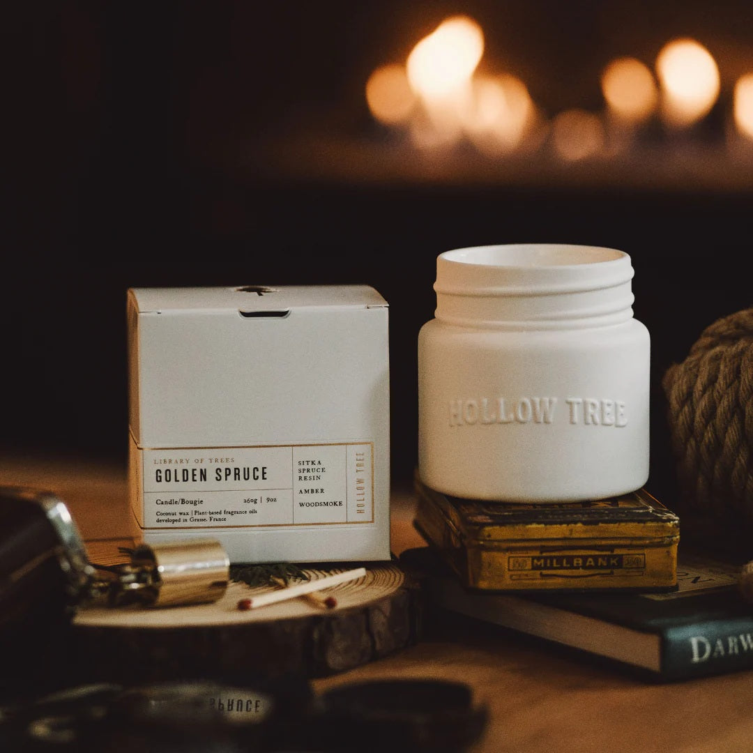 Hollow Tree - Golden Spruce (Amber) Candle