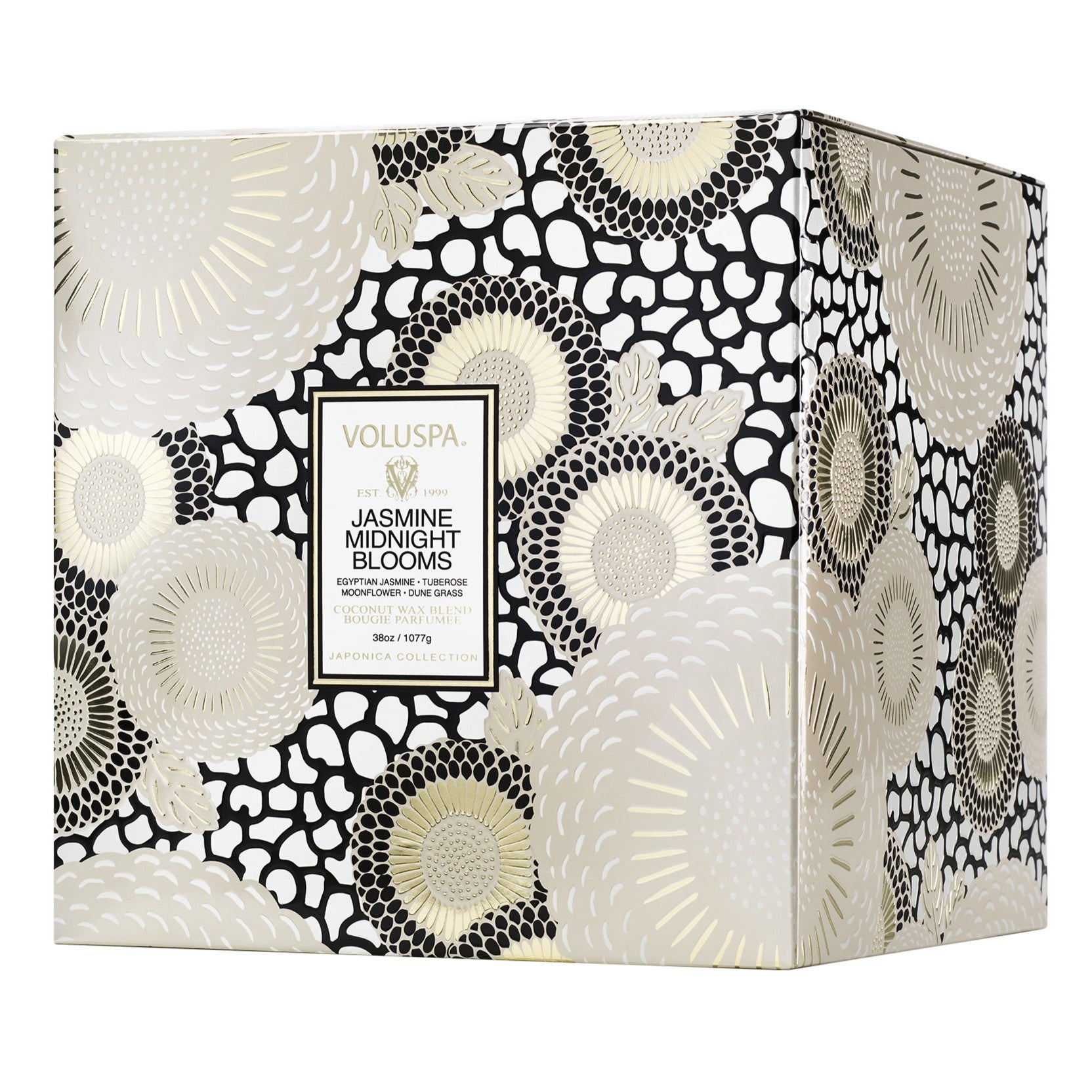 Voluspa - Jasmine Midnight Blooms 3 Wick Hearth Candle