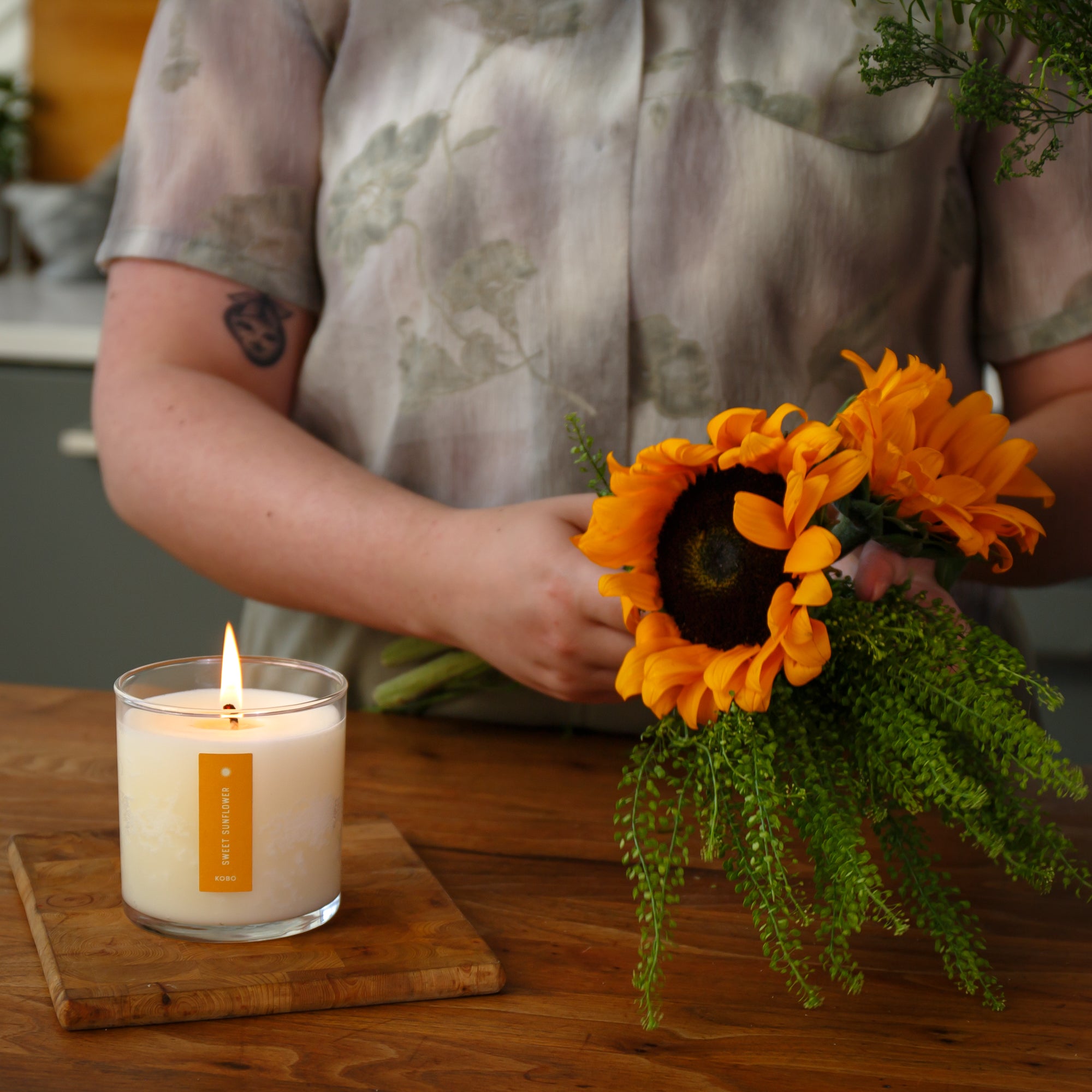 Kobo - Plant the Box Sweet Sunflower Candle