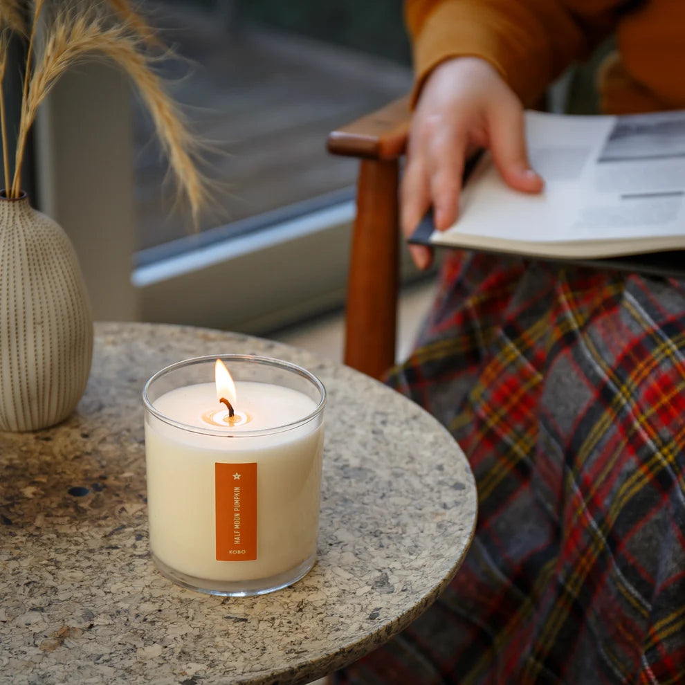 Kobo - Plant the Box Half Moon Pumpkin Candle