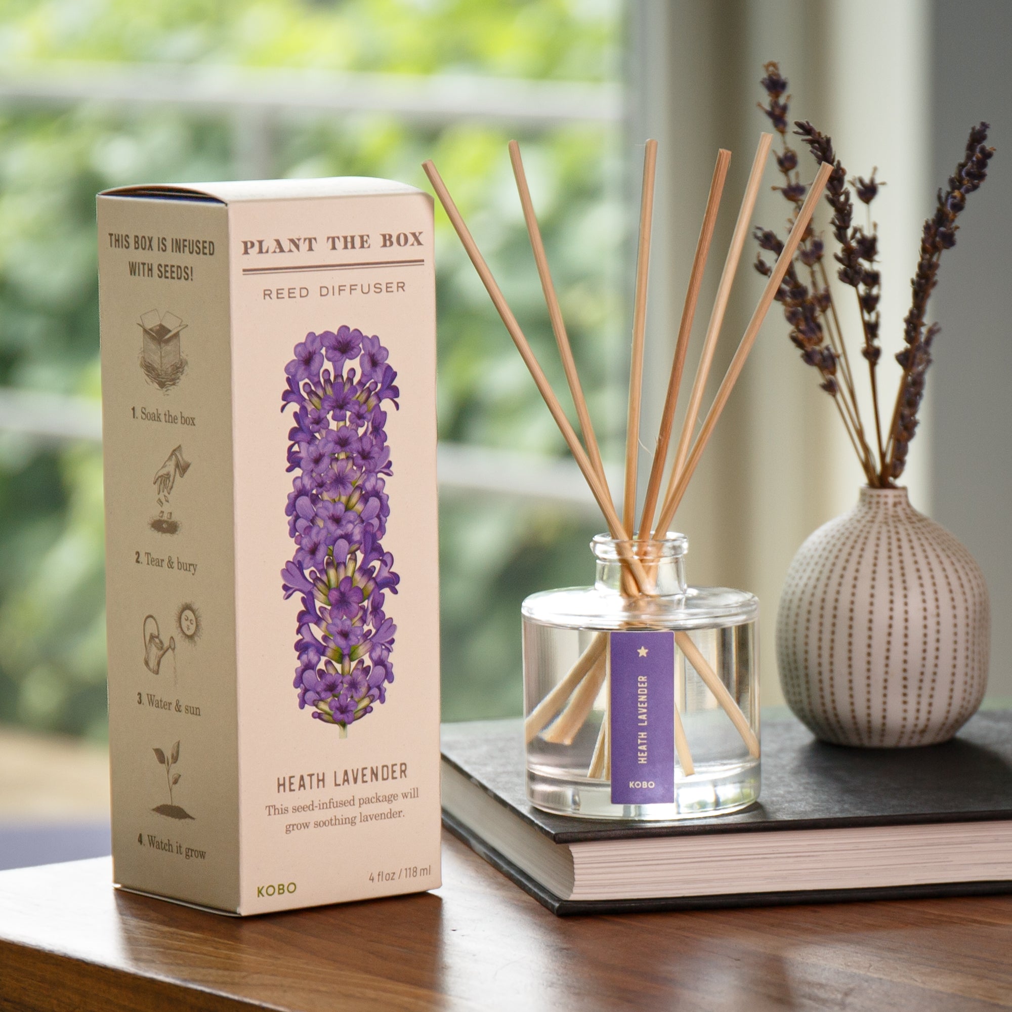Kobo - Plant the Box Heath Lavender Diffuser | Candle Delirium