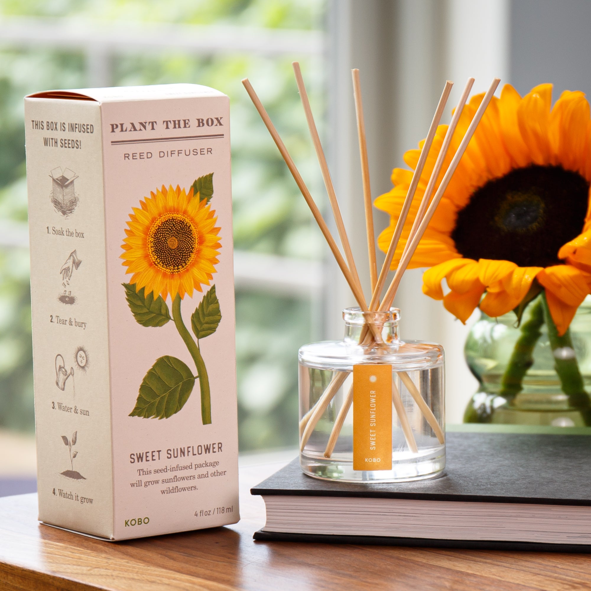Kobo - Plant the Box Sweet Sunflower Diffuser