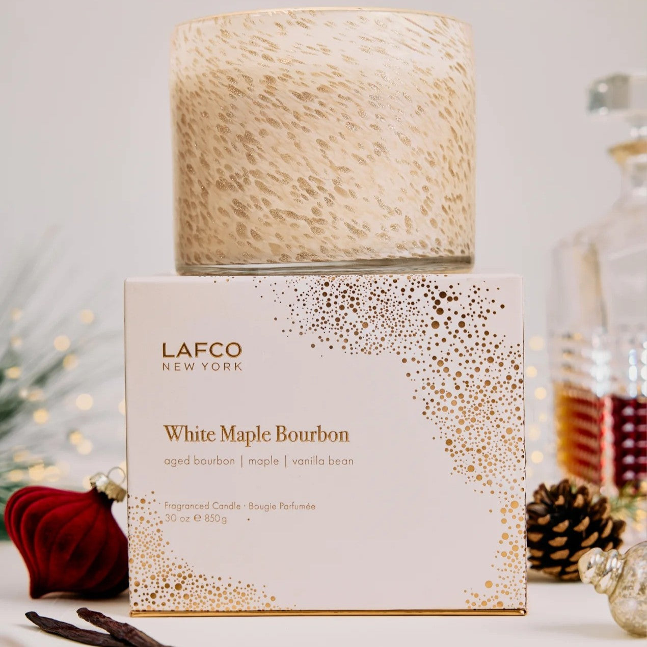 LAFCO - White Maple Bourbon 3 Wick Candle