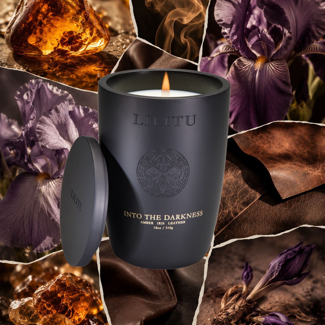 Lilitu - Into the Darkness Ceramic Candle