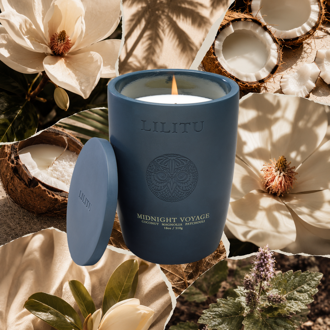 Lilitu - Midnight Voyage Ceramic Candle