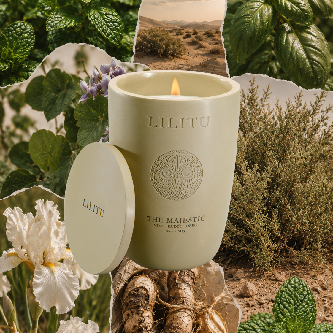 Lilitu - The Majestic Ceramic Candle