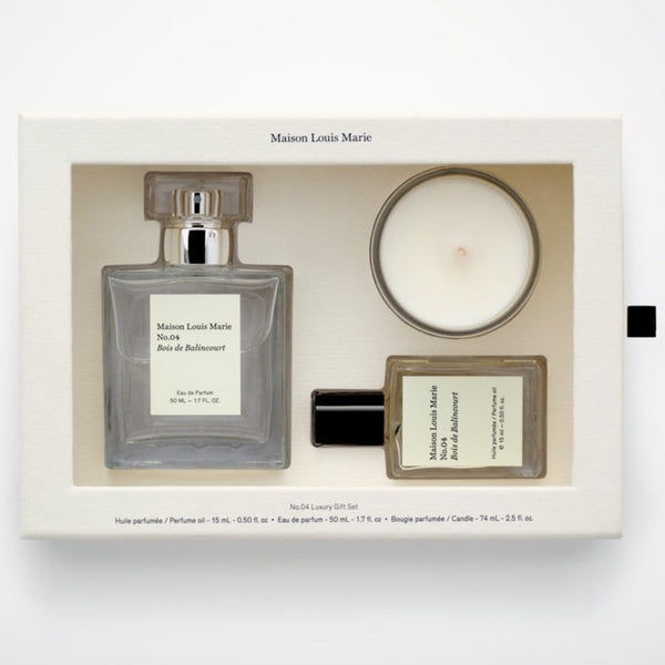 Maison Louis Marie - No. 04 Bois de Balincourt Luxury Gift Set luxury scented candle gift