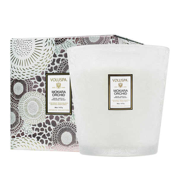 Voluspa - Mokara Orchid 3 Wick Hearth Candle | Candle Delirium
